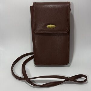 Liz Claiborne Chocolate Brown Phone Crossbody